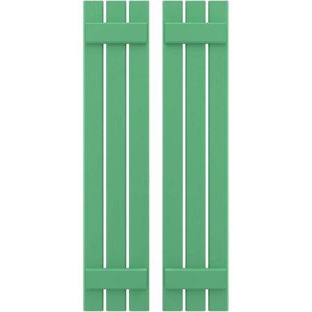 Americraft 3-Board (2 Batten) Exterior Real Wood Spaced Board-n-Batten Shutters, ARW101SB311X46LPH